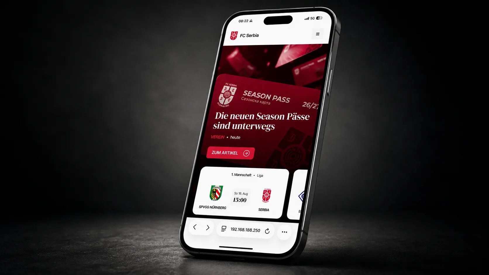 Bleib am Ball - mit unserer neuen Website